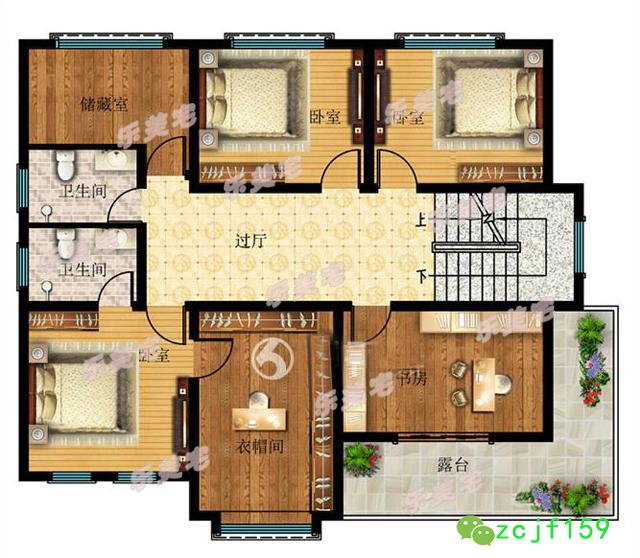 英式二層別墅設計圖紙，帶閣樓設計，別墅不失莊重典雅