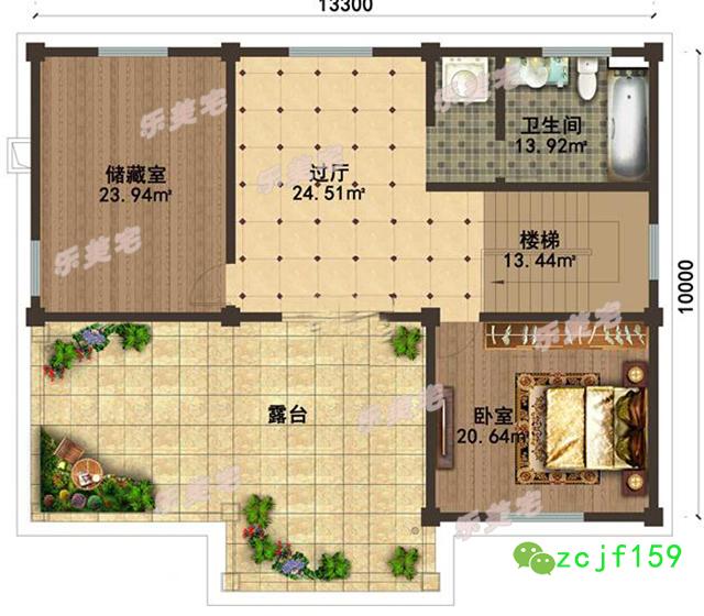 農(nóng)村帶大露臺(tái)四層歐式別墅設(shè)計(jì)圖，簡單大氣，柔美溫馨