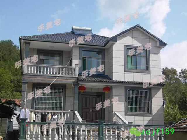 農(nóng)村二層小別墅實(shí)景圖設(shè)計(jì)效果圖，戶型立體美觀大方，室內(nèi)通風(fēng)透氣