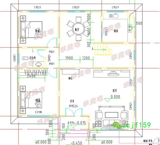 農(nóng)村二層小別墅實(shí)景圖設(shè)計(jì)效果圖，戶型立體美觀大方，室內(nèi)通風(fēng)透氣