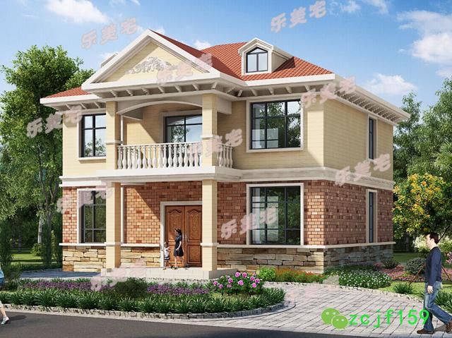 農村二層別墅設計圖，外觀簡潔大方，功能區(qū)分合理