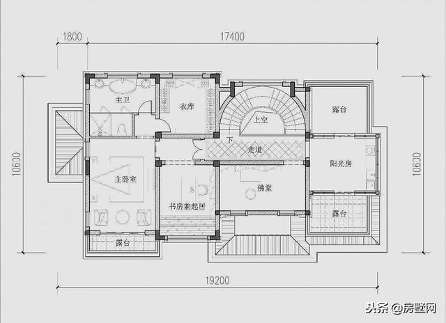 三層新中式別墅設(shè)計(jì)圖，風(fēng)格中西結(jié)合，設(shè)計(jì)感十足