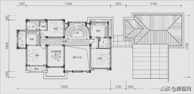 三層新中式別墅設(shè)計(jì)圖，風(fēng)格中西結(jié)合，設(shè)計(jì)感十足