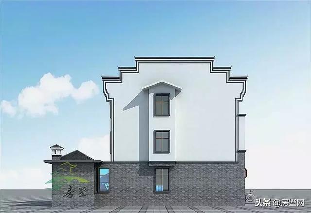 三層中式徽派別墅設(shè)計圖，別墅空間大，滿足一家人的居住，美到拉仇恨