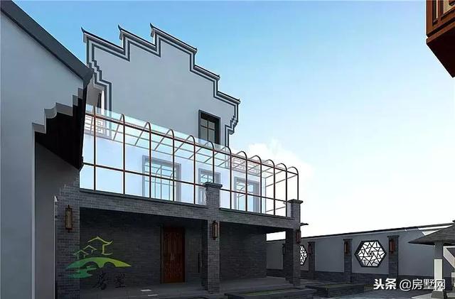三層中式徽派別墅設(shè)計圖，別墅空間大，滿足一家人的居住，美到拉仇恨