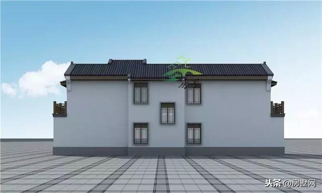 框架結(jié)構(gòu)傳統(tǒng)中式二層高端別墅設(shè)計(jì)圖，外觀漂亮大方，傳統(tǒng)又經(jīng)典，傳三代都不是問題