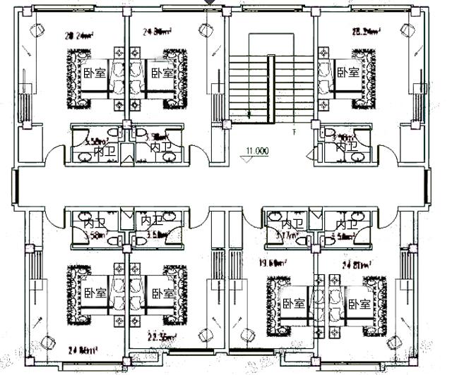 三層農(nóng)村中式別墅設計圖，戶型對稱設計，優(yōu)雅大氣