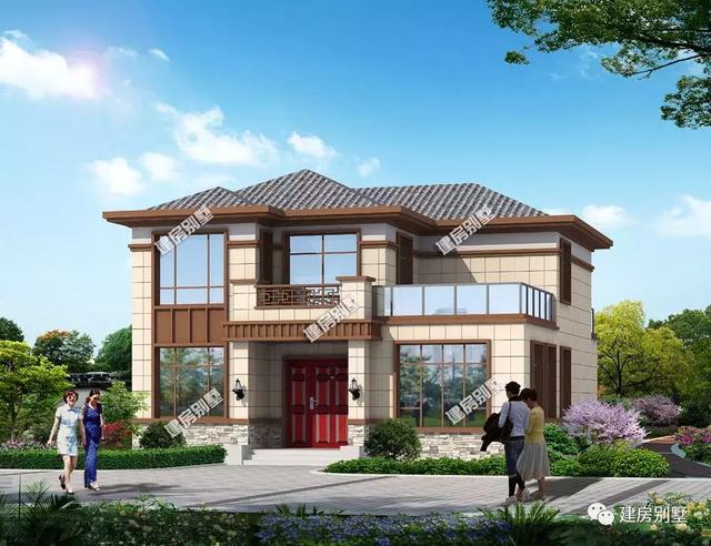 帶車庫的農(nóng)村自建房設(shè)計(jì)圖，簡約時(shí)尚，戶型實(shí)用