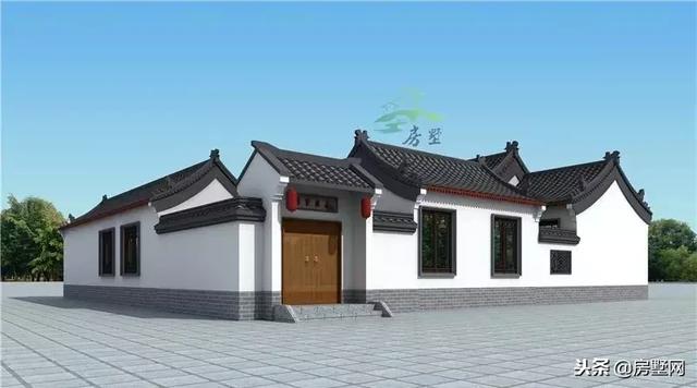 一層四合院別墅設(shè)計(jì)圖，別致的格局，時(shí)代感非常強(qiáng)