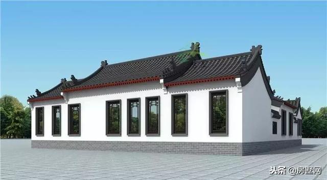 一層四合院別墅設(shè)計(jì)圖，別致的格局，時(shí)代感非常強(qiáng)