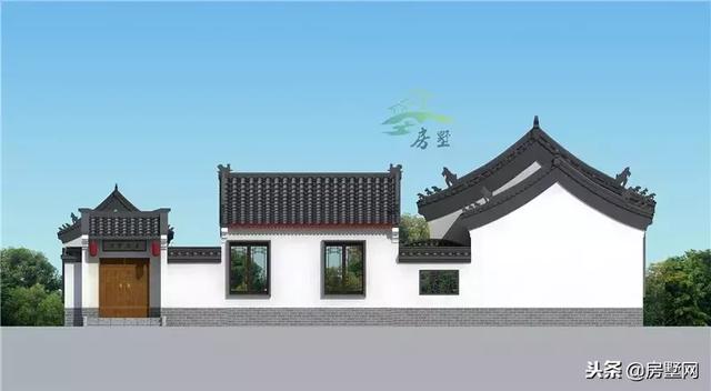 一層四合院別墅設(shè)計(jì)圖，別致的格局，時(shí)代感非常強(qiáng)