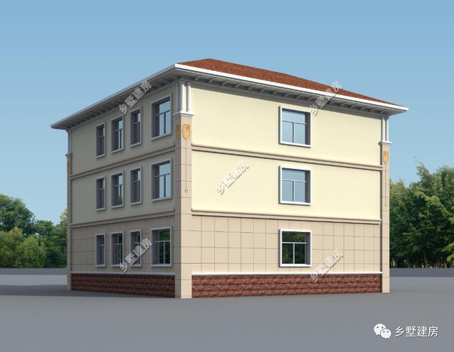 高端上檔次的現(xiàn)代風(fēng)格農(nóng)村三層別墅小洋樓，各個細節(jié)合理，不失穩(wěn)重和大氣