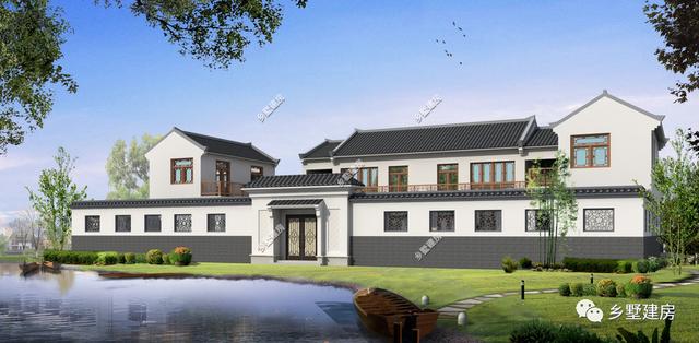 這款中式四合院別墅設(shè)計圖，秀氣又美觀，住起來相當(dāng)舒適