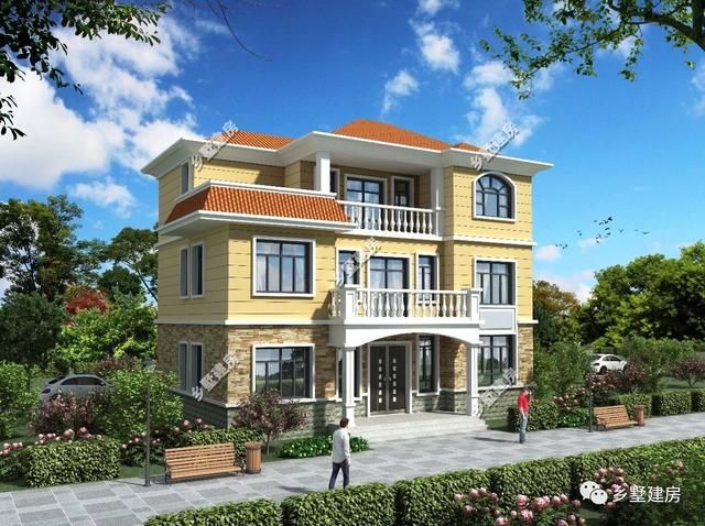 13x9米三層歐式別墅設(shè)計圖，設(shè)計美觀又大氣，越看越好看