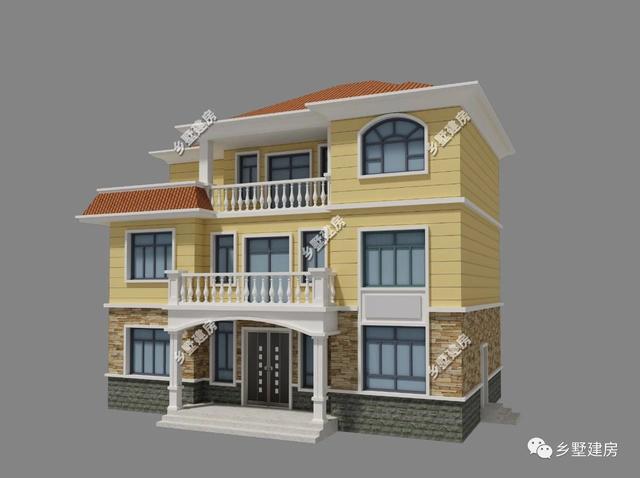 13x9米三層歐式別墅設(shè)計圖，設(shè)計美觀又大氣，越看越好看