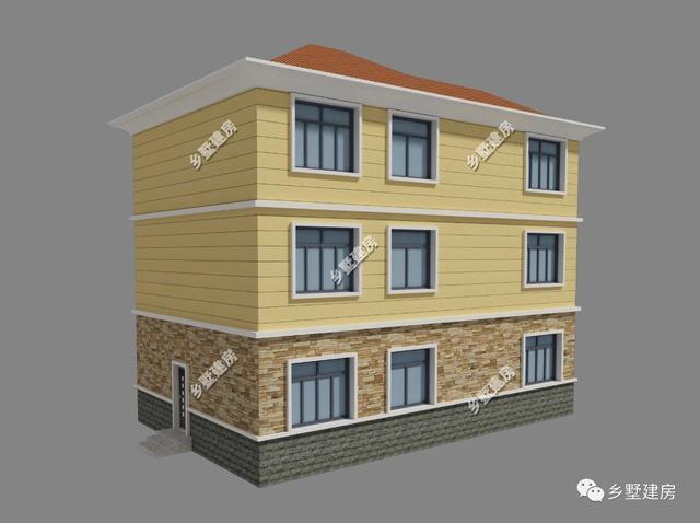 13x9米三層歐式別墅設(shè)計圖，設(shè)計美觀又大氣，越看越好看