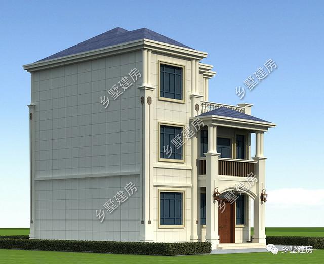 占地94平的三層農(nóng)村別墅設(shè)計圖，霸氣又時尚，漂亮又舒適