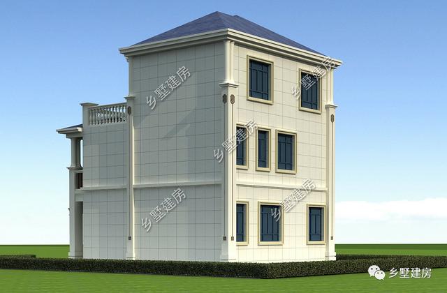 占地94平的三層農(nóng)村別墅設(shè)計圖，霸氣又時尚，漂亮又舒適