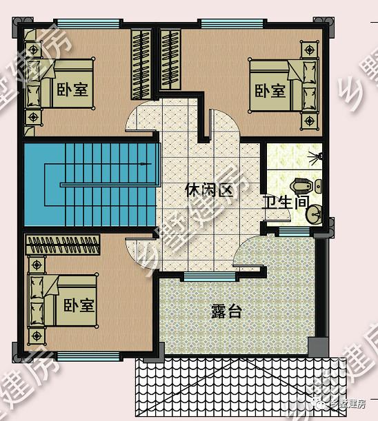 占地94平的三層農(nóng)村別墅設(shè)計圖，霸氣又時尚，漂亮又舒適