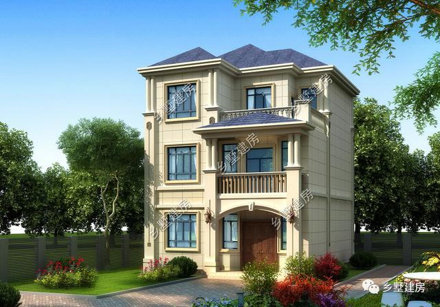 占地94平的三層農(nóng)村別墅設(shè)計圖，霸氣又時尚，漂亮又舒適