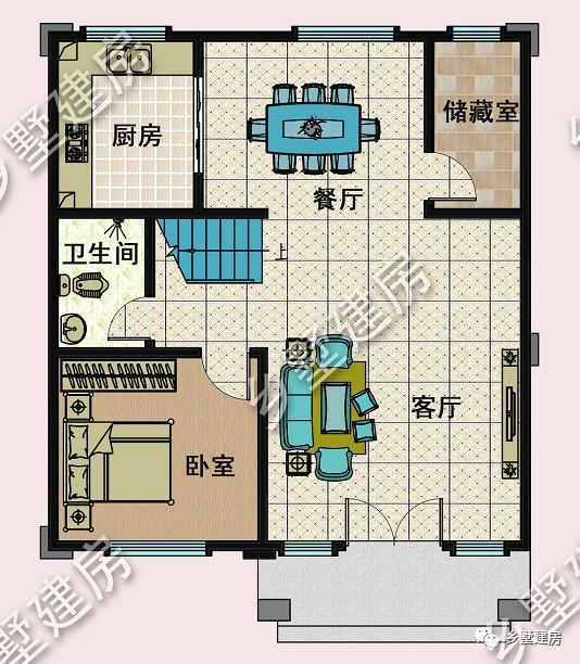 占地94平的三層農(nóng)村別墅設(shè)計圖，霸氣又時尚，漂亮又舒適