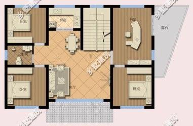 帶車庫的三層別墅設(shè)計圖，采光好，美觀實用
