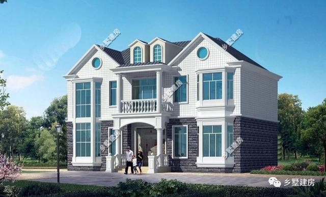 很贊的一款占地面積140平的三層別墅設計圖，滿滿的華麗麗豪宅既視感