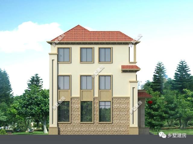 很贊的一款占地面積140平的三層別墅設計圖，滿滿的華麗麗豪宅既視感