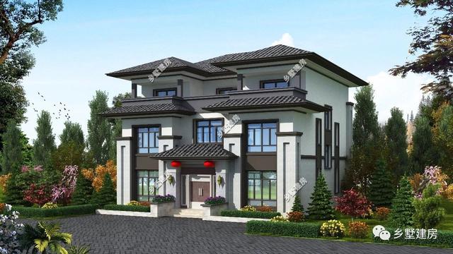農(nóng)村自建房設(shè)計(jì)圖，整棟建筑優(yōu)雅大氣，十分適合廣大農(nóng)村的建房朋友
