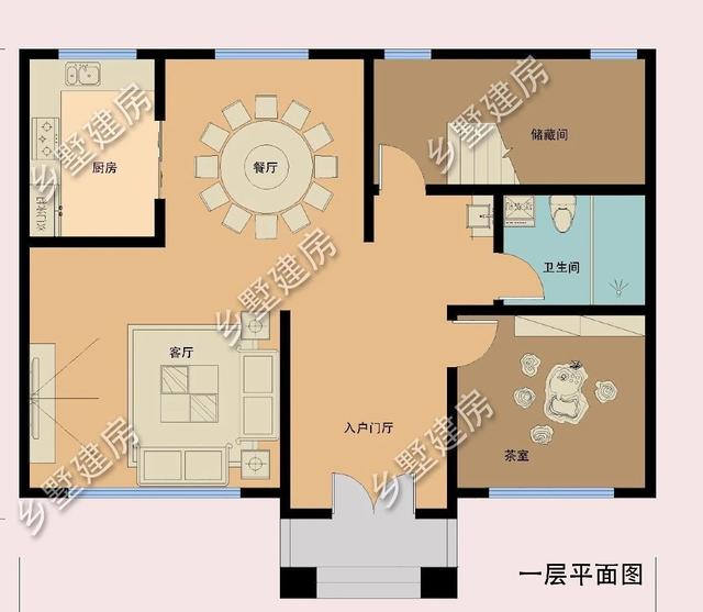 農(nóng)村自建房設(shè)計(jì)圖，整棟建筑優(yōu)雅大氣，十分適合廣大農(nóng)村的建房朋友