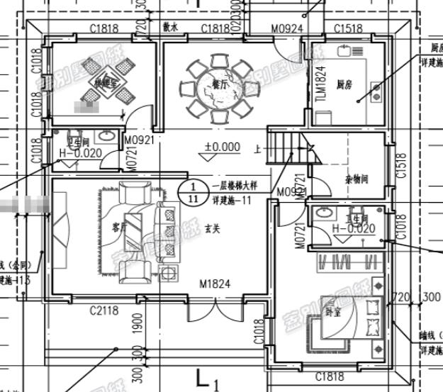 二層精致平屋頂農(nóng)村自建房設(shè)計圖，施工也比較簡單，受到大眾的歡迎