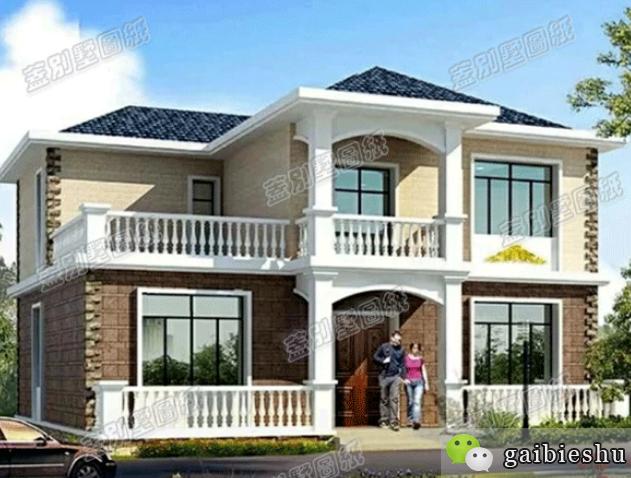 二層農(nóng)村自建房設(shè)計圖施工圖，經(jīng)濟(jì)漂亮的農(nóng)村別墅