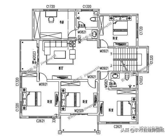 5款三層農(nóng)村建房別墅設(shè)計(jì)圖，豪華大氣，外觀經(jīng)典，三代不過(guò)時(shí)