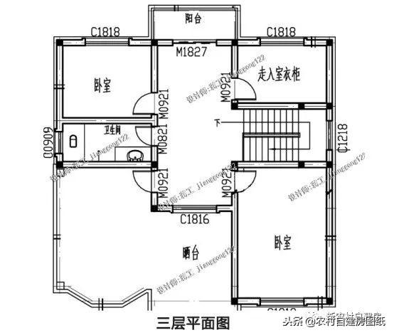 5款三層農(nóng)村建房別墅設(shè)計(jì)圖，豪華大氣，外觀經(jīng)典，三代不過(guò)時(shí)