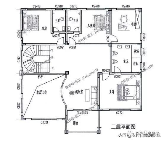 5款三層農(nóng)村建房別墅設(shè)計(jì)圖，豪華大氣，外觀經(jīng)典，三代不過(guò)時(shí)