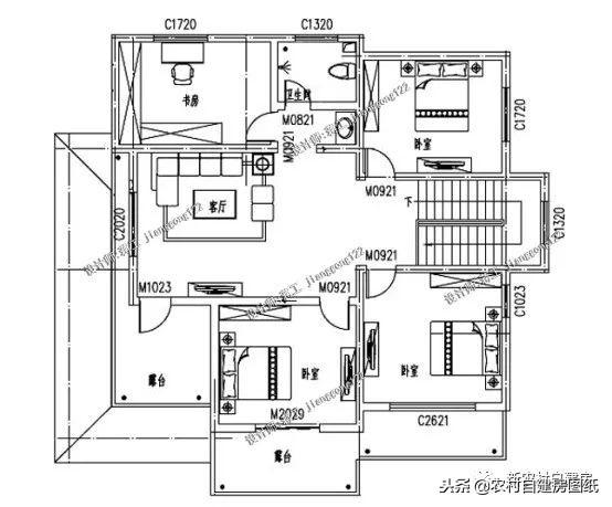 5款三層農(nóng)村建房別墅設(shè)計(jì)圖，豪華大氣，外觀經(jīng)典，三代不過(guò)時(shí)