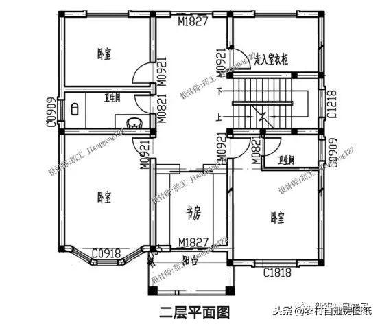 5款三層農(nóng)村建房別墅設(shè)計(jì)圖，豪華大氣，外觀經(jīng)典，三代不過(guò)時(shí)