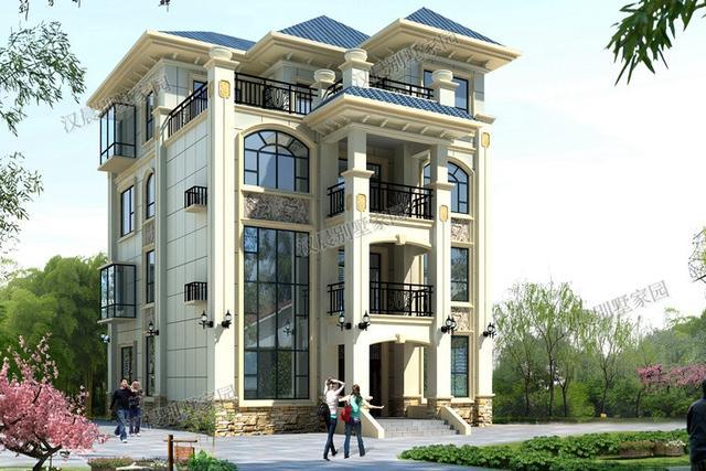 10X13.2米四層農(nóng)村別墅設(shè)計(jì)圖，住起來(lái)比城里商品房要舒服多了