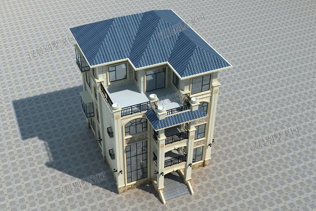 10X13.2米四層農(nóng)村別墅設(shè)計(jì)圖，住起來(lái)比城里商品房要舒服多了