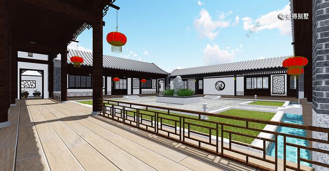 農(nóng)村自建鋼結(jié)構(gòu)四合院別墅設(shè)計(jì)圖，建一棟是幾代人的福音