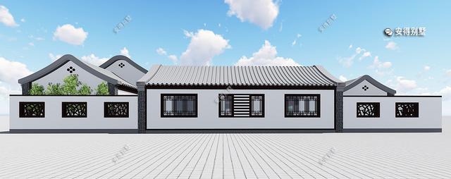 農(nóng)村自建鋼結(jié)構(gòu)四合院別墅設(shè)計(jì)圖，建一棟是幾代人的福音