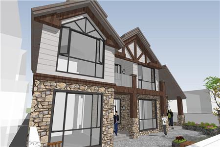 農(nóng)村美式二層別墅設(shè)計(jì)圖，簡(jiǎn)單樸素，戶型合理