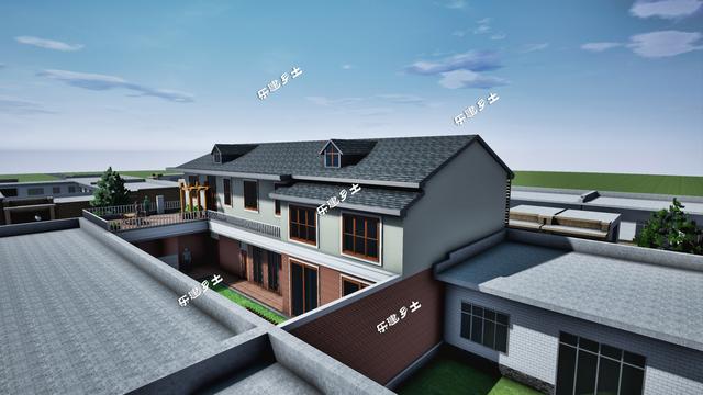 二層美式民宅設(shè)計(jì)圖，功能設(shè)計(jì)齊全，根據(jù)住戶需求設(shè)計(jì)