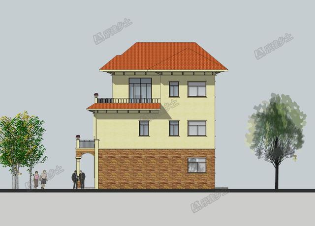 三層歐式別墅設(shè)計(jì)圖，既有恢弘大氣的外觀，又有清新自然的質(zhì)感