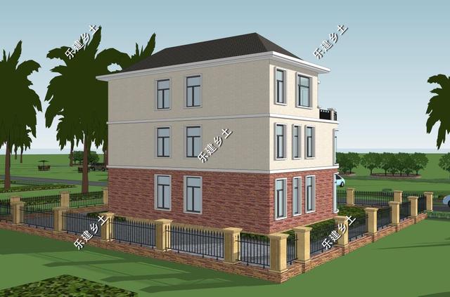 歐式雙拼三層別墅設(shè)計(jì)圖，結(jié)構(gòu)清晰合理，居住舒適