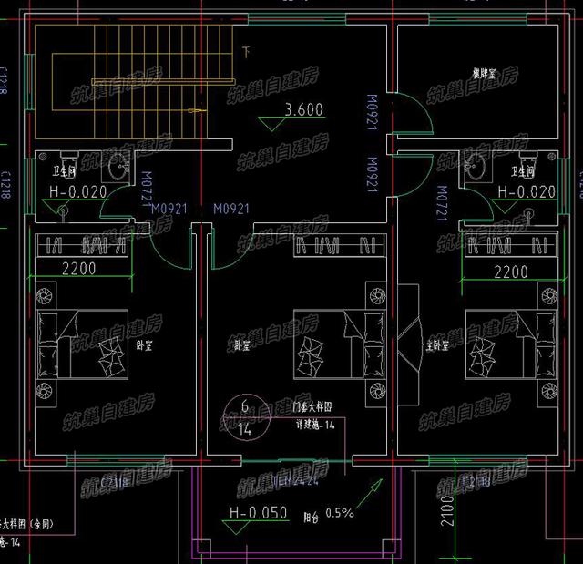 二層農(nóng)村自建房設(shè)計圖，戶型功能設(shè)計合理，實用性較強，非常適合農(nóng)村自建房