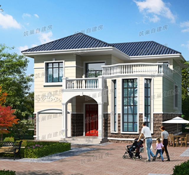 二層農(nóng)村自建房設(shè)計圖，戶型功能設(shè)計合理，實用性較強，非常適合農(nóng)村自建房