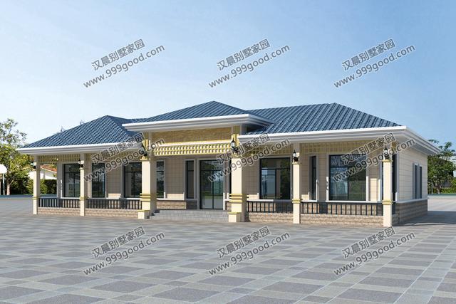 3款一層農(nóng)村別墅設(shè)計(jì)圖，大氣的戶型結(jié)構(gòu)，生活功能齊全