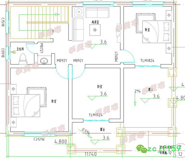 農(nóng)村二層自建別墅設(shè)計(jì)圖，精致典雅，戶型簡單合理