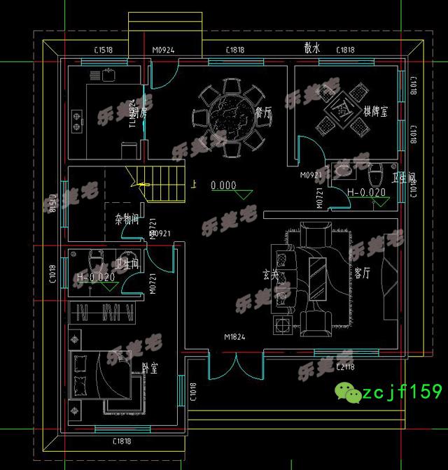 簡單易建二層平屋頂自建房住宅設(shè)計(jì)效果圖，符合農(nóng)村生活習(xí)慣